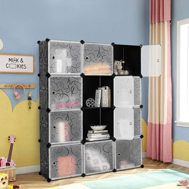 Diy 12 Cube Portable Closet Storage, Diy Wall Shelves With 2 215 45