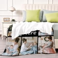 thumbnail image 3 of AISENIN Personalized Portrait Blanket Custom photos print blankets Customized Throws Blanket Personalized Couple Gifts for Boyfriend Girlfriend Dad Mom Friend Birthday, 3 of 5