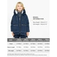 thumbnail image 4 of Orolay Children Hooded Down Jacket Girls Packable Puffer Jacket Boys Winter Jackets Warm Parka(Navy, 11-12Y), 4 of 5