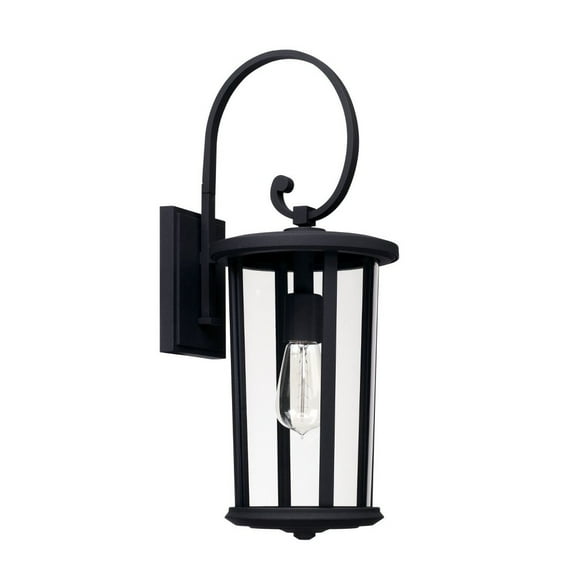 Capital Lighting-926711BK-Howell - One Light Outdoor Wall Lantern Black Finish with Clear Glass