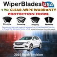 thumbnail image 2 of 2016 Buick Envision Beam Wiper Blades Wipers w/1yr Warranty (Set of 2), 2 of 5
