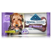 BLUE Dental Bones Adult Large Dental Chew Dog Treat Individually Wrapped