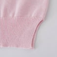 thumbnail image 6 of YWOAGH Girls Knitted Cardigan Sweaters Outerwear Soft Cozy Long Sleeve Button Front Casual Warm Pullover Top for Kids Pink 5-6 Years, 6 of 7