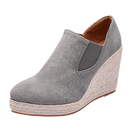 QYZEU Mesh Flats for Women Shoes for Women Casual Women Casual Printed Fashionable Flat Large Size Flock Casual Shoes Lady Shoe Walking Lightweight Shoes Grey 38