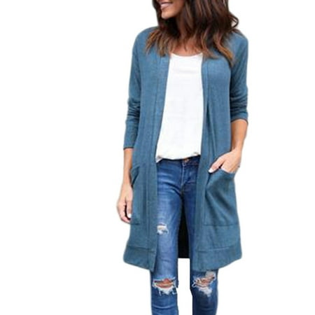 Cotton Cardigan Jacket - OUMY Women Cardigan Warm Cotton Casual Outwear Coat