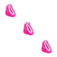 thumbnail image 2 of relayinert Conveniently Attachable Ear Sticker for Bicycle and Scooter Rose Red 85 x 10cm 3Set, 2 of 6