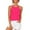 Hot Pink, variant on ZHUGeLI Womens Pleated Tank Tops Spaghetti Strap Camisole Tops Curved Hem Fashion Suspender Tops Up to 50% off