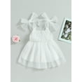 thumbnail image 2 of Bagilaanoe Toddler Baby Girl Summer Dress Sleeveless A-line Princess Dresses 9M 12M 2T 3T 4T 5T 6T Kid Patchwork Tulle Skirt, 2 of 8