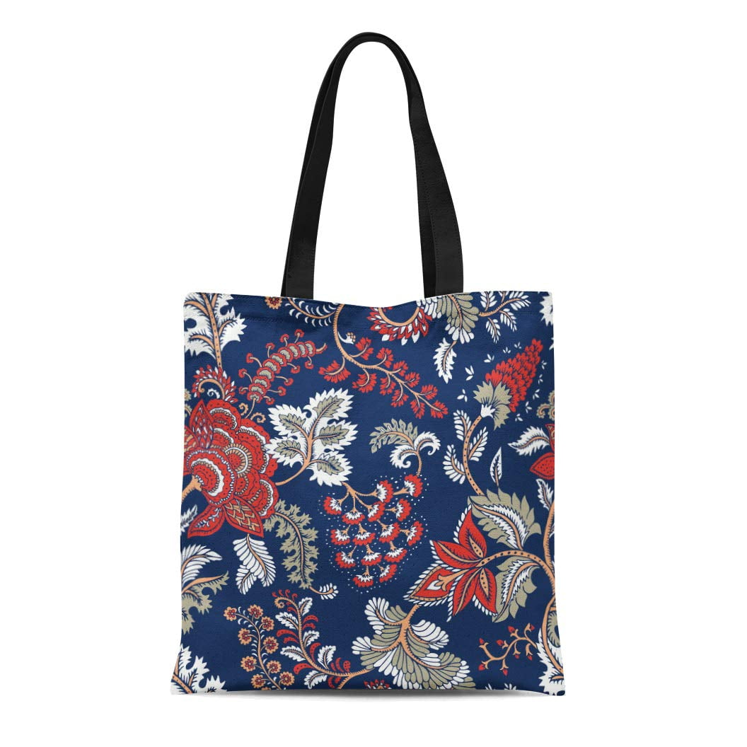 Ethnic Floral Mandalas Leisure Fashion PU Leather Handbag for Women Large Tote Bag Shoulder Bag for Gym Beach Travel Daily Bags