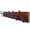 Cherry, variant on Rustic Coat Rack Wall Mount,30" Long 7 Cast Iron Coat Hooks Wall Mounted,Heavy Duty Wood Wall Coat Hanger Hooks for Hanging Coats,Jacket,Clothes,Backpack,Farmhouse,Cherry
