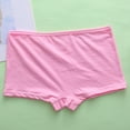 thumbnail image 2 of KyCheLot Girls Seamless Underwear Soft Solid Color Boyshorts Breathable Comfort Cotton Boxer Briefs 4-15 Years, 2 of 5