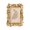 5 inches, variant on Elegant Flower Resin Picture Frame With Golden Gerbera For Wall Tabletop Display Home Decoration French Classical