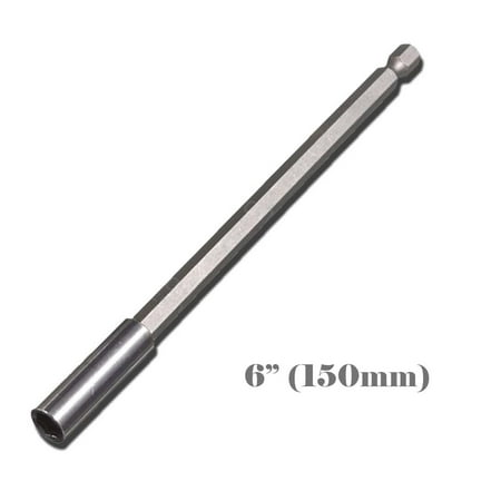

MTP ® 6 150mm Pack of 1/4/10 Magnetic Bit Extension Holder 2 /4 /6 Quick Change 1/4 Hex Shank Fit Power Drill / Impact Driver