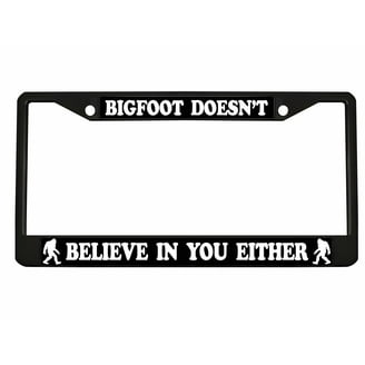 Novelty Chrome License Plate Frame - 'Sometimes I Go Topless' Funny Car Accessory (Front Or Rear)