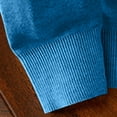 thumbnail image 5 of TFEOQRY Men's V Neck Sweater Lightweight Knit Long Sleeve Solid Color Casual Pullover Fall Winter Top Blue, 5 of 5