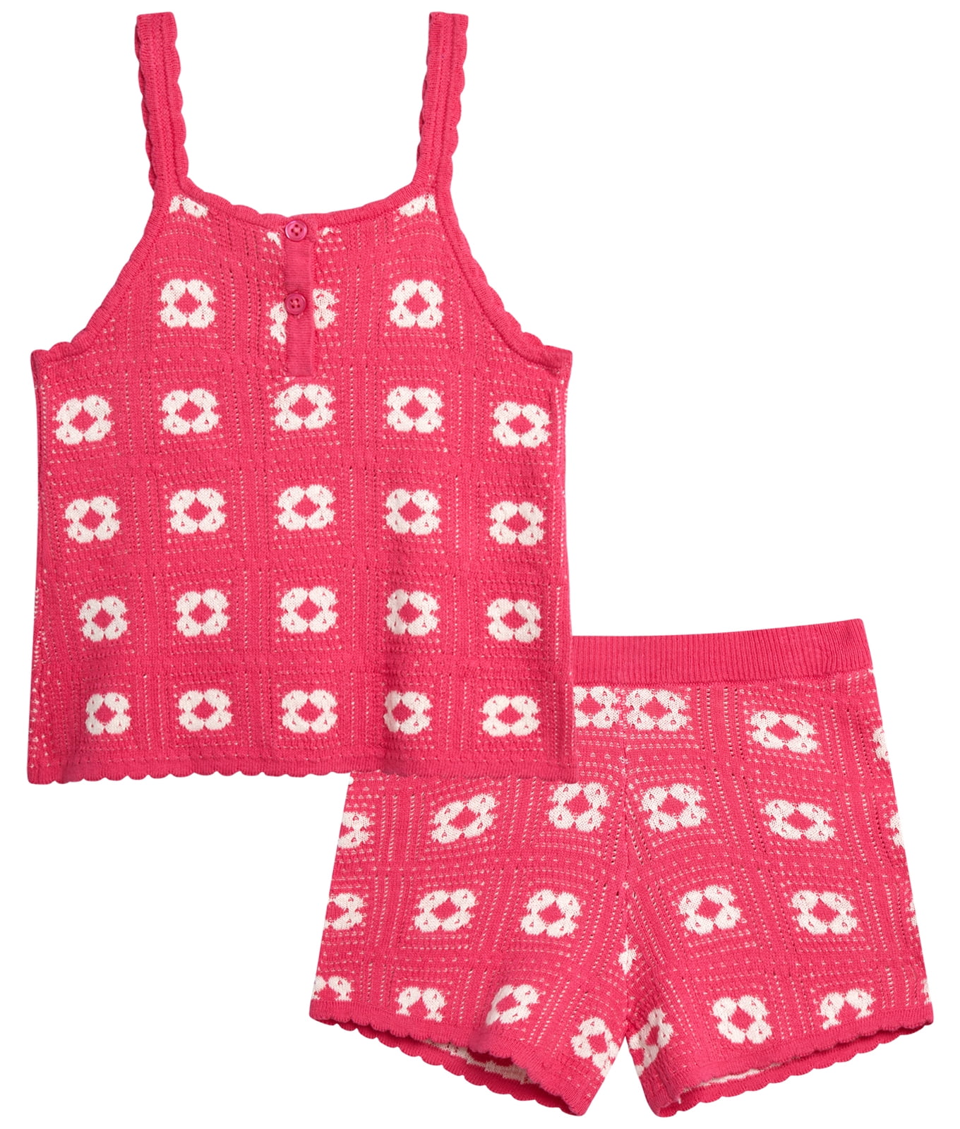 Jessica Simpson Toddler Girls' Crochet Shorts Set, Sizes 12-24M
