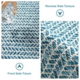 thumbnail image 2 of Moynesa 2'x6' Kitchen Runner Rug Washable Bathroom Rugs Boho Low Pile Rug Woven Cotton Throw Mat with Tassels Farmhouse Runners Carpet for Hallways Entry, Blue, 2 of 9