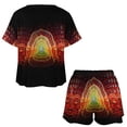 thumbnail image 3 of Tool Band Summer Home Suit For Womens Short-Sleeved Pajama Set 2pcs Loungewear Soft Sleepwear T-Shirts Tee Shirt Top And Short Sleeping Pants, 3 of 8