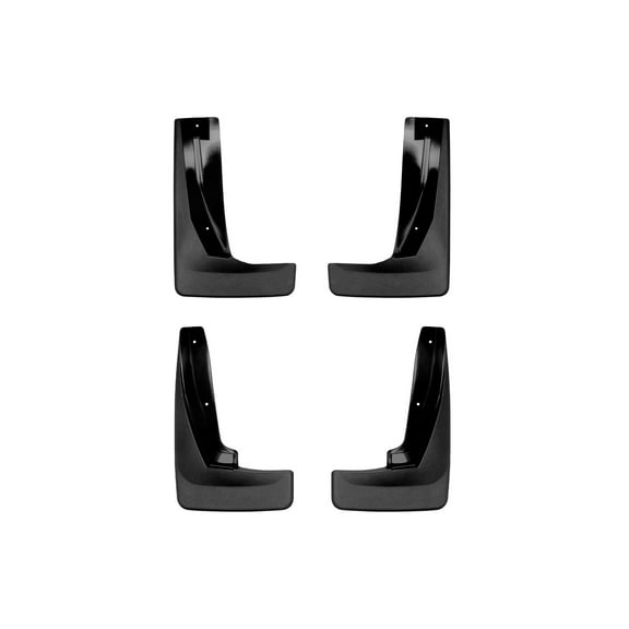 WeatherTech Custom No Drill Splash Guard MudFlaps compatible with 2018-2024 VW Tiguan, Front & Rear Set - Black