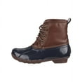 thumbnail image 3 of Josmo Unisex Youth Winter Two-Tone Waterproof Lace-Up Duck Boot - Navy, 1, 3 of 5