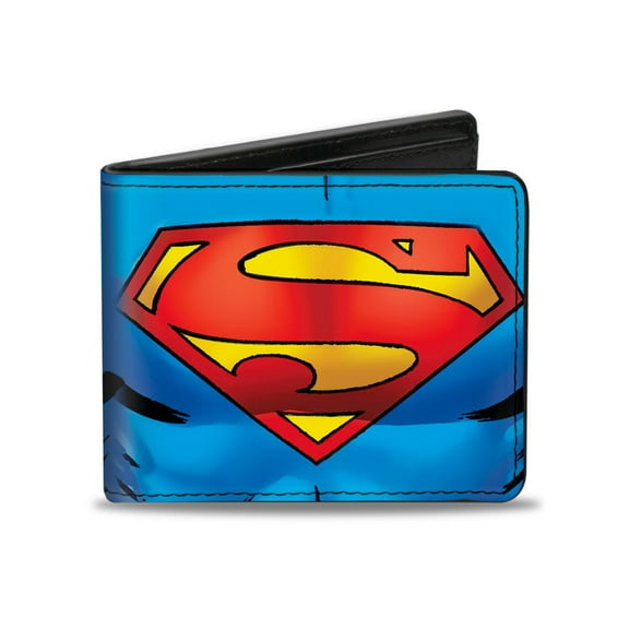 Galactic Battle Chest Logo Blue Red Yellow Bi Fold Wallet One Size