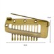 thumbnail image 4 of Pack of 10 Strong Chunni Clips with Pin, Easy to Use with Dupatta, Hijab & Tikka Setting Gold, 4 of 5