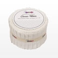 thumbnail image 2 of Soimoi Solid Jelly Roll Fabrics for Quilting 40 Strip 2.5" Cotton Strips Bundles, Perfect Quilting for Craft Project, Precut Quilt Fabirc, Cotton Strips for Home Decor, Rugs - Classic White, 2 of 7