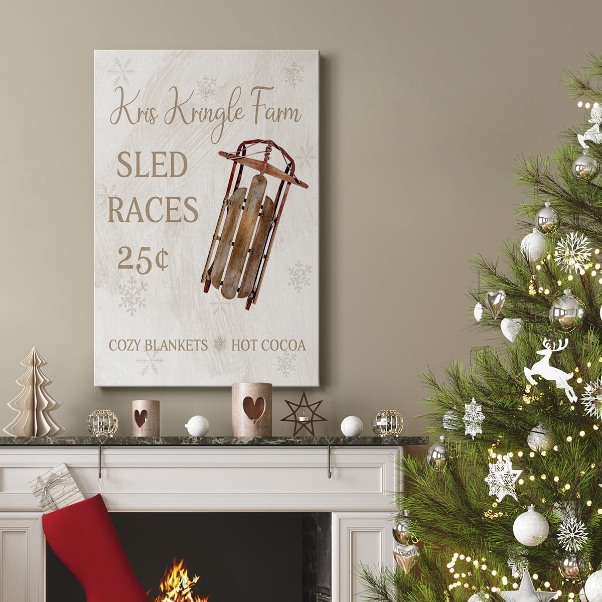 Sled Races- Gallery Wrapped Canvas
