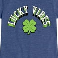 thumbnail image 3 of Instant Message - Lucky Vibes - Toddler & Youth Girls Short Sleeve Graphic T-Shirt, 3 of 6