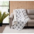 thumbnail image 2 of Eddie Bauer Plaid Plush Fleece Throw, 2 of 4