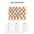 thumbnail image 2 of Horizontal Flannel Blanket Is Light Warm Soft Anti-Pilling Anti-Wrinkle Anti-Allergy And No Hair Loss For Bed And Sofa Camping Travel Sandybrown Moroccan Trellis Hand-Drawn Sketch_3, 2 of 8
