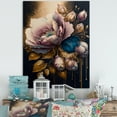 thumbnail image 2 of Designart Decadent Pink And Blue Roses II Canvas Wall Art, 2 of 5