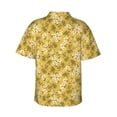 thumbnail image 3 of Fotbe Flower Hawaiian Shirt for Men Unisex Summer Beach Casual Short Sleeve Cotton Linen Button Down Shirts-X-Large, 3 of 9