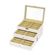 thumbnail image 4 of Organizador de gafas de sol, caja de almacenamiento para tocador, escritorio y hogar. Blanco, 4 of 9
