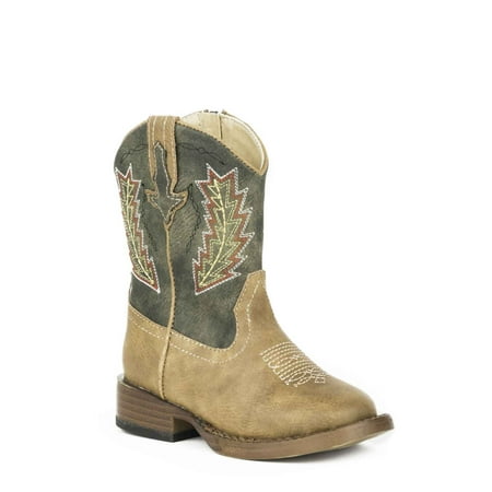 - Roper Brown Vintage Faux Leather Vamp Green Vintage Faux Leather Shaft 8, 1900