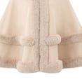 thumbnail image 5 of Samdudou Womens Winter Coats Thick Cloak Elegant Cape Outerwear Faux Fur Trimmed Shawl with Layered Fluffy Detailing for Cold Days Outdoor Occasions Sophisticated Look, 5 of 5