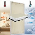 thumbnail image 6 of Thermal Insulated Door Curtain for Winter-Windproof Cold Protection Doorway Cover Panel,Oxford Cloth with Cotton Fiber,Waterproof Noise Reduction Door Curtain for Bedroom,Garage(80.3*32.2Inch,grey1), 6 of 8