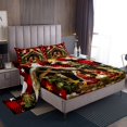 thumbnail image 1 of YST Christmas Decor Sheet Set Holy Night Sheets Jesus Nativity Scene Sheets Full, Religious Christmas Tree Bed Sheets Set For Christian Rustic Buffalo Grid Flat Fitted Sheet + 2 Pillowcases, 1 of 5
