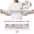 thumbnail image 6 of Pink Flowers Grids Gardening Sleeves UV Sun Protection Cooling Arm Sleeves Anti-Scratch Farmers Sleeves for Women Men, 6 of 7