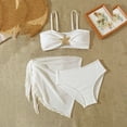 thumbnail image 2 of Edvintorg Girls Bathing Suit 3 Piece Swimsuit Adjustable Straps Swim Bikini Top with Bottom Cover Up Skirt Teen Clothes Size 7-16, 2 of 5
