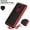 Red, variant on Cricket Ovation Phone Case, Military Grade 6 Feet Drop Test Protection Dual Layer Cover-Red