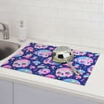 thumbnail image 6 of Xecao colorful Skull mushroom rainbow patten Microfiber Dish Drying Mat,Absorbent Dish Drainer Kitchen Counter,Super Absorbent Dish Drying Pads 18×24 Inch, 6 of 7