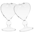 thumbnail image 1 of HLONK 2Pcs Creative Cocktail Glass Goblets Heart Shape Glasses Goblets Cups for Bar, 1 of 6