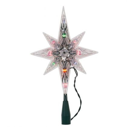 - Kurt Adler 10-Light 11-Inch Multi-Colored Polar Star Treetop