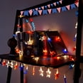 thumbnail image 3 of Decoraciones del 4 de julio: guirnaldas de luces rojas, blancas y azules, 3 of 7