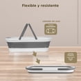 thumbnail image 3 of Cubeta Plegable AGBOX Blanco y Gris Ahorro de Espacio Resistente Multifuncional, 3 of 5