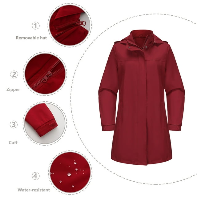 Chaquetas y abrigos casuales con capucha de manga larga para mujer, color sólido, sombrero desmontable, cortavientos, chaqueta fina de manga larga para mujer, chaqueta casual con capucha de manga larg