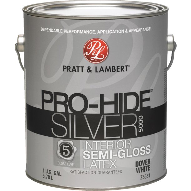 Pratt & Lambert ProHide Silver 5000 Latex SemiGloss Interior Wall