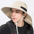thumbnail image 2 of UV Protection Extérieure Pare-Soleil Chapeau Large Bord avec Oreille Rabat Cou Bob Couverture Complète Randonnée Seau Bouchon, 2 of 4