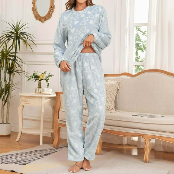 Weiqiqre Silk Pajamas for Women 2 Piece Warm Soft Lounge Set Long Sleeve Sweater Top and Shorts Loungewear Outfits